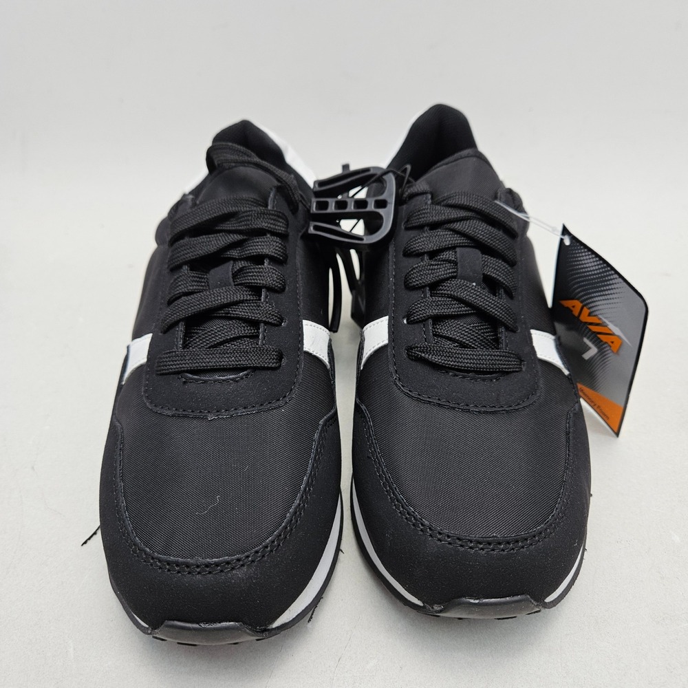 Avia Retro Jogger Black White Memory Foam Sneakers WMAV21JT001 Womens 7 NEW - Picture 7 of 15